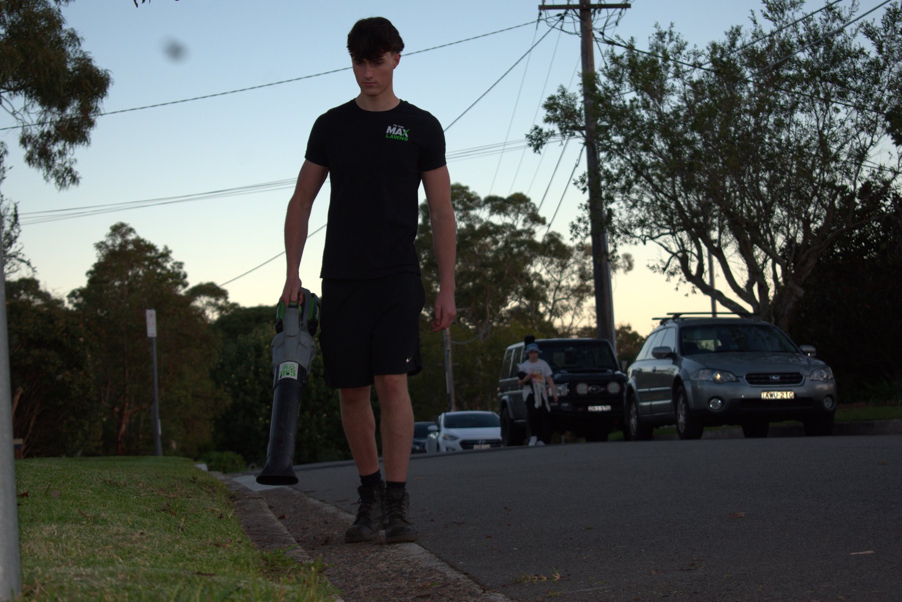 Max blowing paths and driveway clean